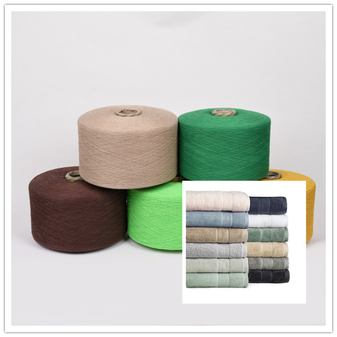 Towel Yarn NE12s Recycled Cotton Polyester Yarn