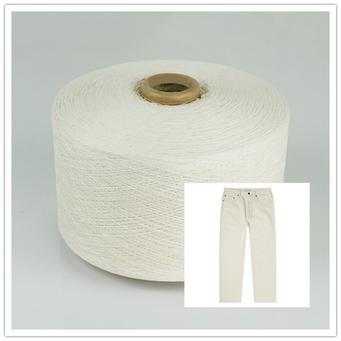 Bleach White Regenerated Cotton Yarn for Making Jeans Denim