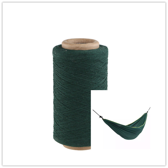 Dark Green NE 4/1 Hammock Weaving Yarn Recycled Cotton Polyester Yarn