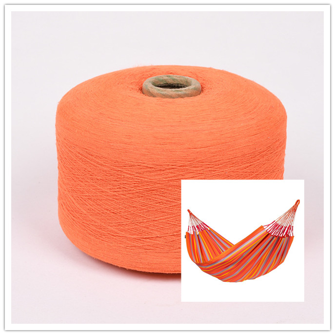 4s/8s Orange Recycled Cotton Yarn for Making Hammocks