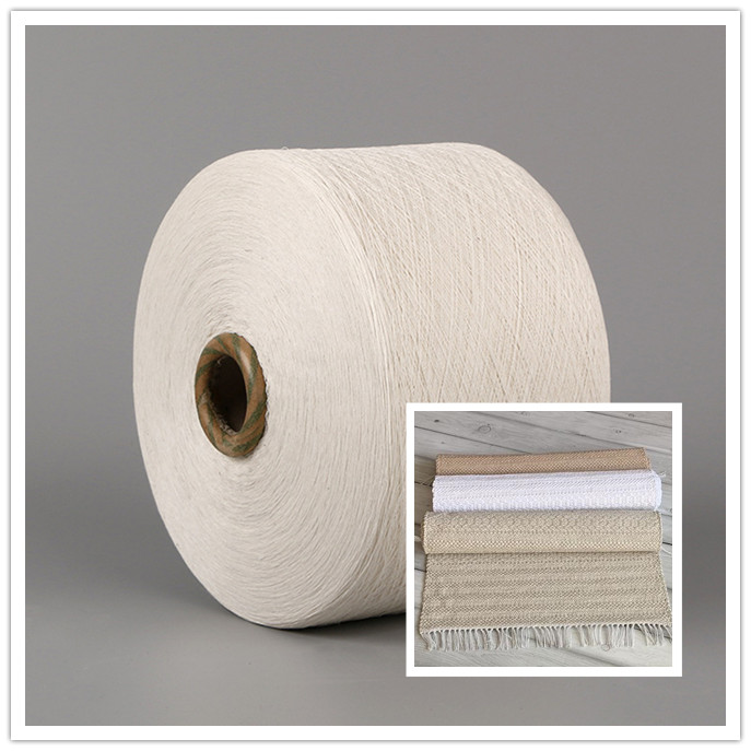 Bleach White Recycled Cotton/Polyester Blend Yarn for Rug Carpet OE Regenerated Yarn