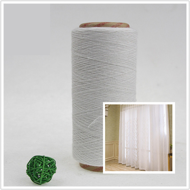 Bleach White OE Recycled Cotton/Polyester Blend Yarn for Making Curtains