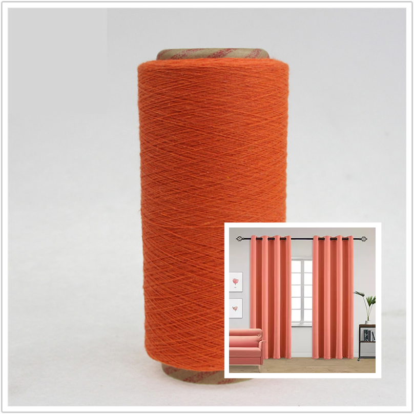 Orange 14s/16s Regenerated/Recycled Cotton Yarn for Curtains