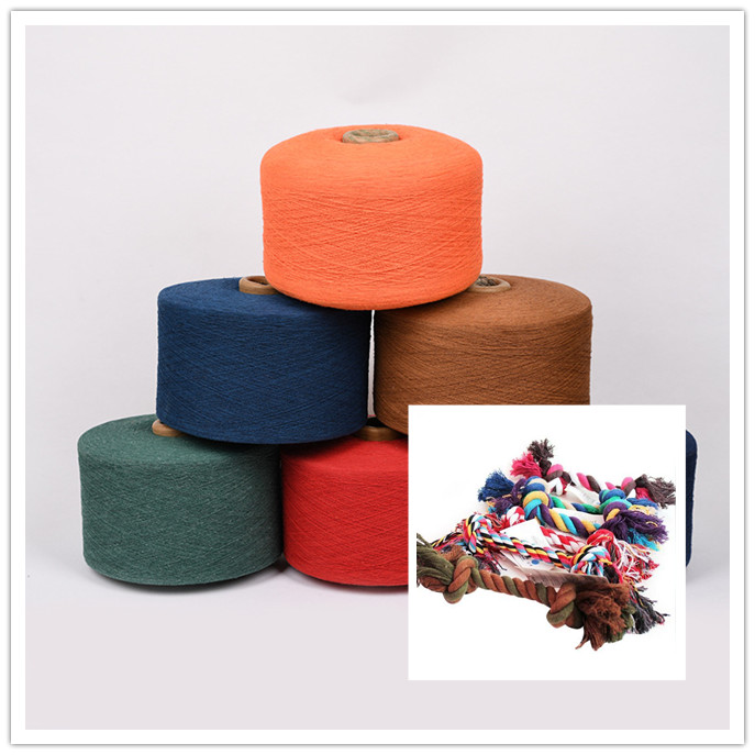 Melange Yarn for Making Pet Rope Toys Recycled Cotton Blend Yarn