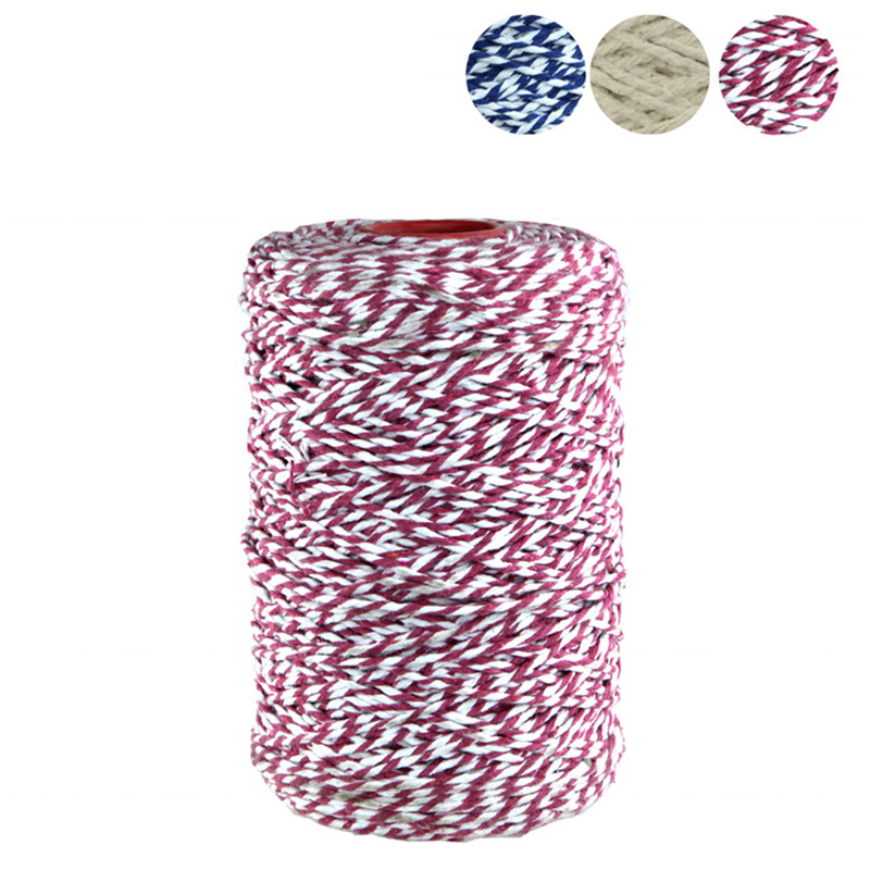 Raw White+Red Recycle Cotton Mop Yarn Ne0.8/4 Cotton Blended Yarn