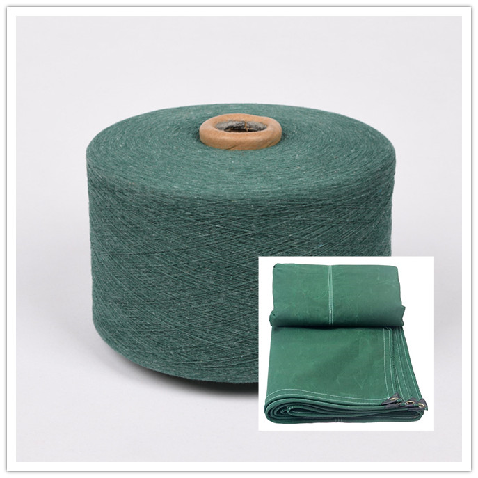 Green Cotton Polyester Blend Yarn for Making Canvas Tarp