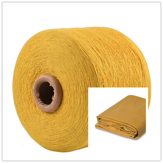 Gold Yellow Cotton Polyester Blend Yarn for Making Canvas Tarp