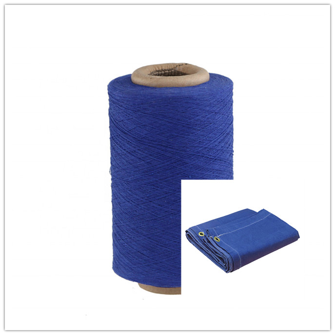 Navy Blue Cotton Polyester Blend Yarn for Making Canvas Tarp