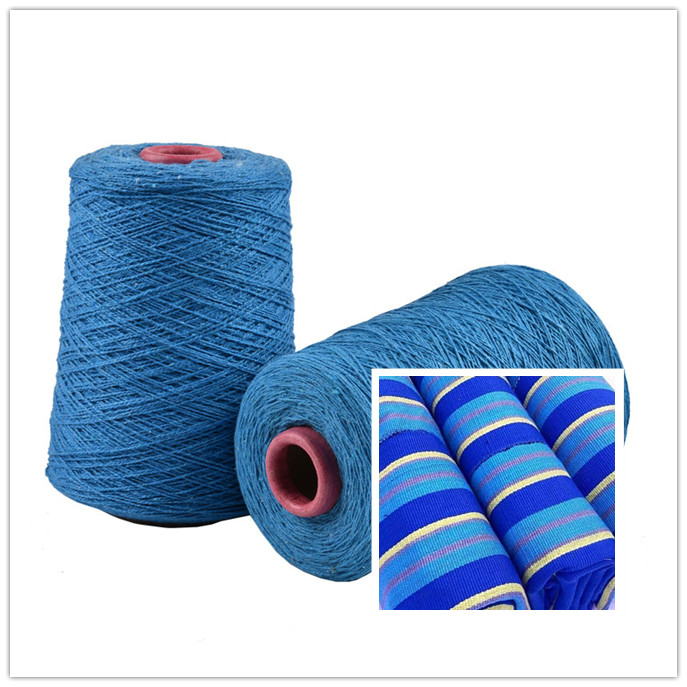 Recycled Cotton Polyester Blend Yarn for Weaving Kente Smock